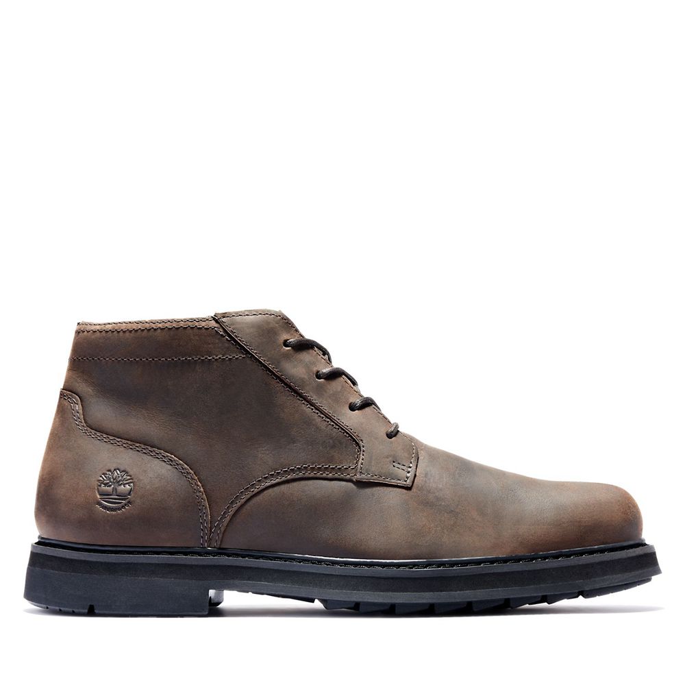 Timberland Chukka Μποτακια Ανδρικα Βαθυ Καφε - Squall Canyon Waterproof - Greece 4108273-XU